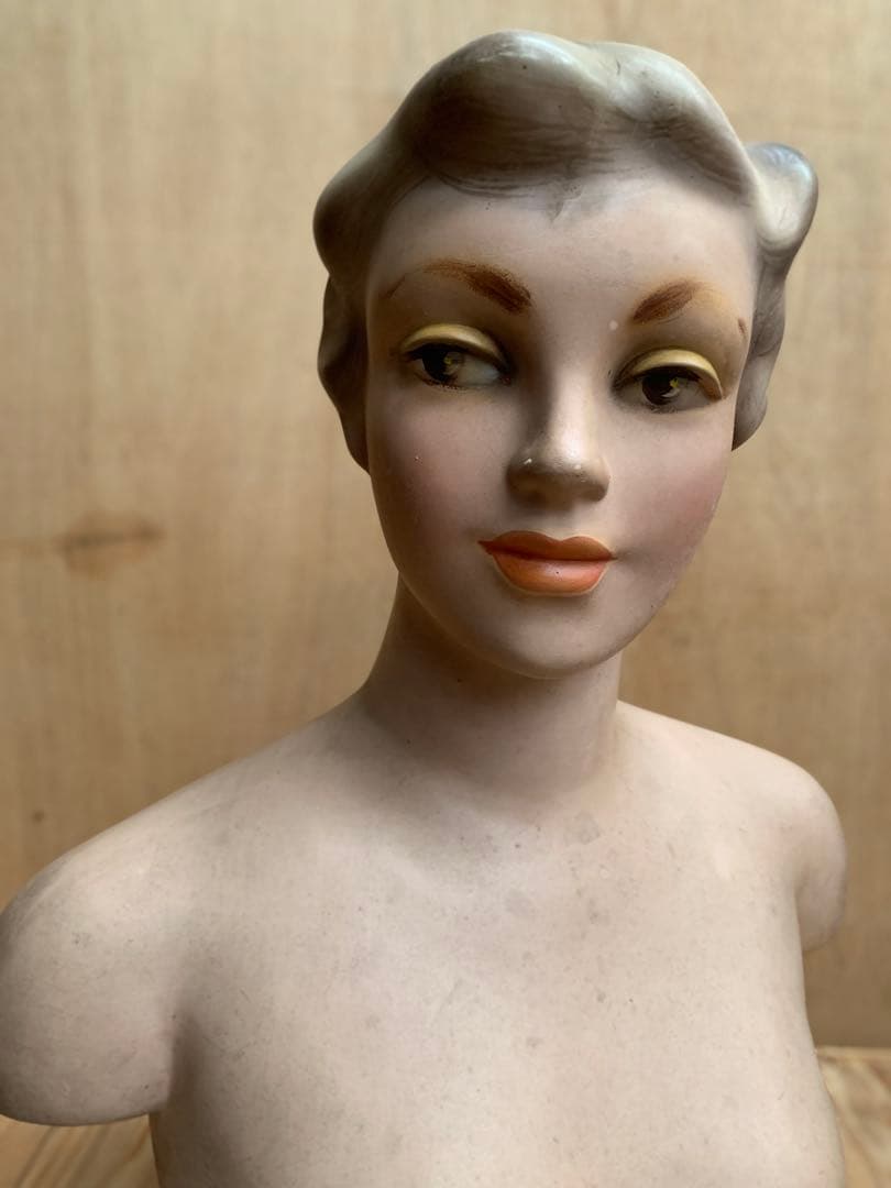 昭和レトロ　マネキン　トルソー人形　東郷青児風アンティーク