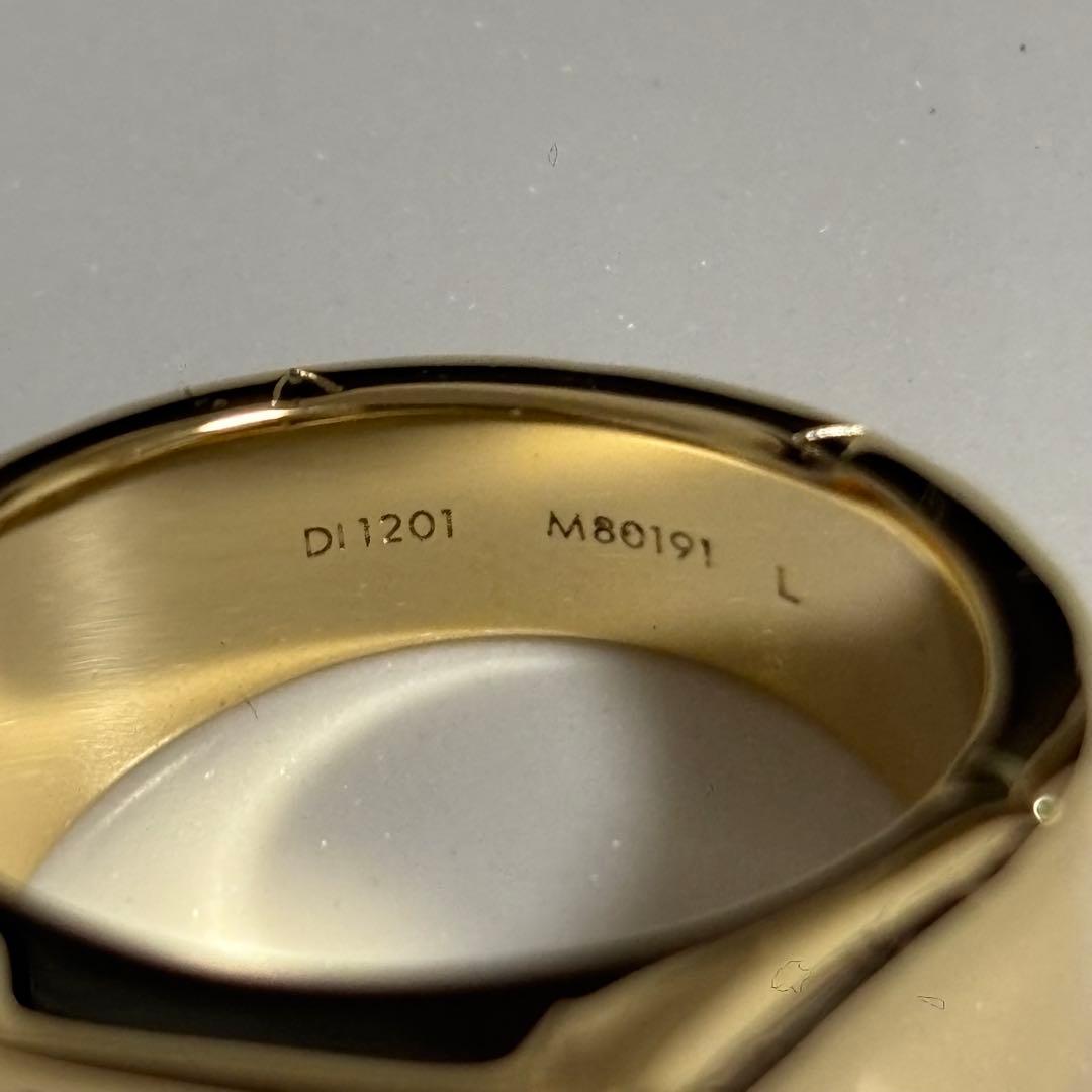 LOUIS VUITTON シグネットリング　極美品　モノグラム　21号　刻印L