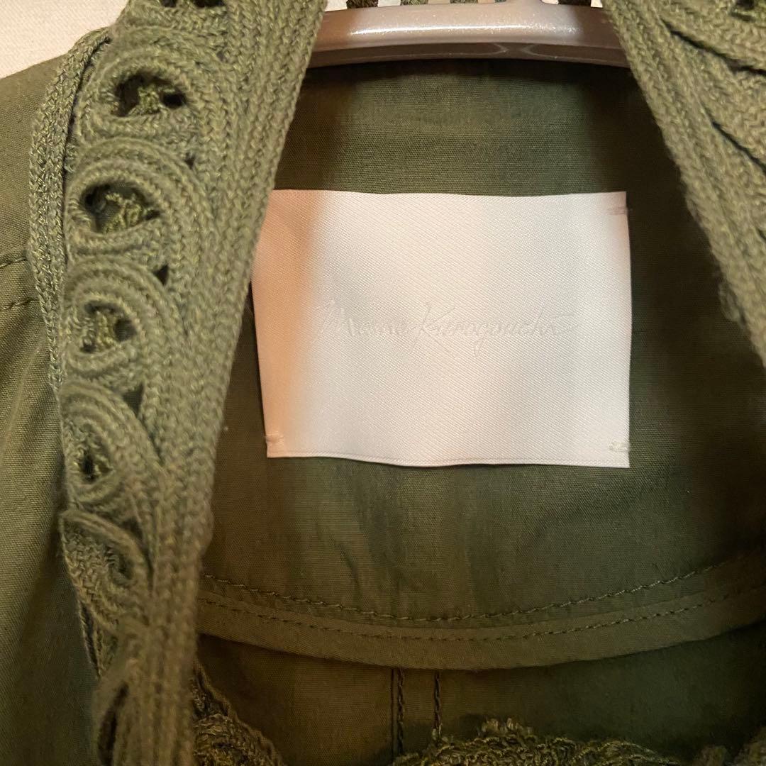 mamekurogouchi コード刺繍ミリタリーコート