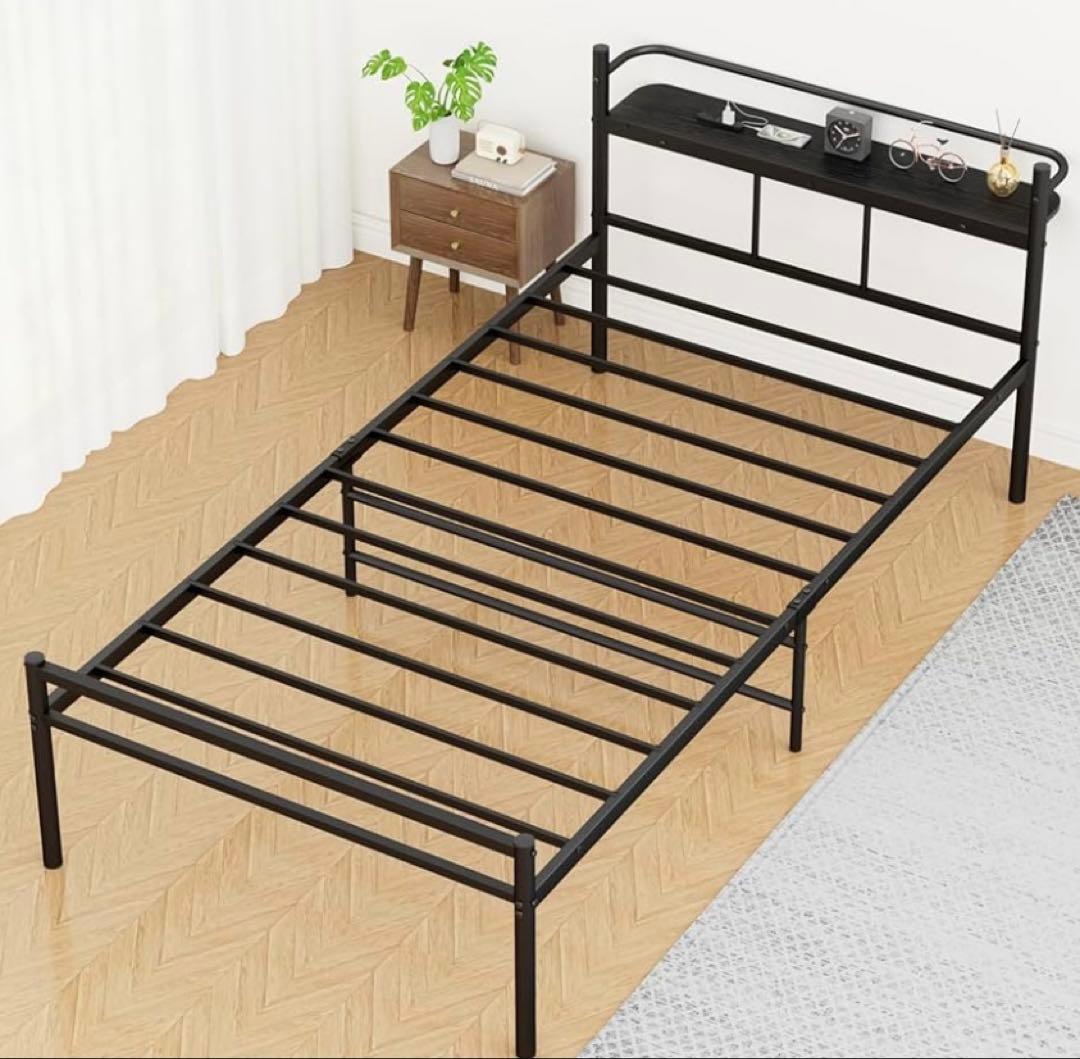 NITORI Sパイプベッド バジーナ C BK 引き取りOKです。 - メルカリ