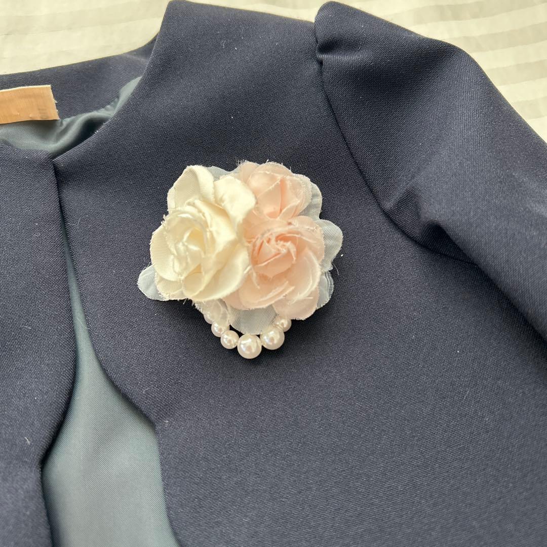 petit mainプティマインフォーマルワンピース フラワープリント110cm