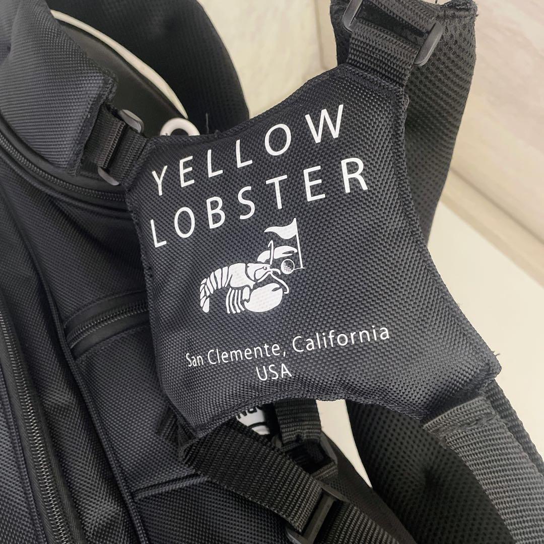 数量限定　完売品　ほぼ未使用　イエローロブスター　キャディバッグ　ブラック