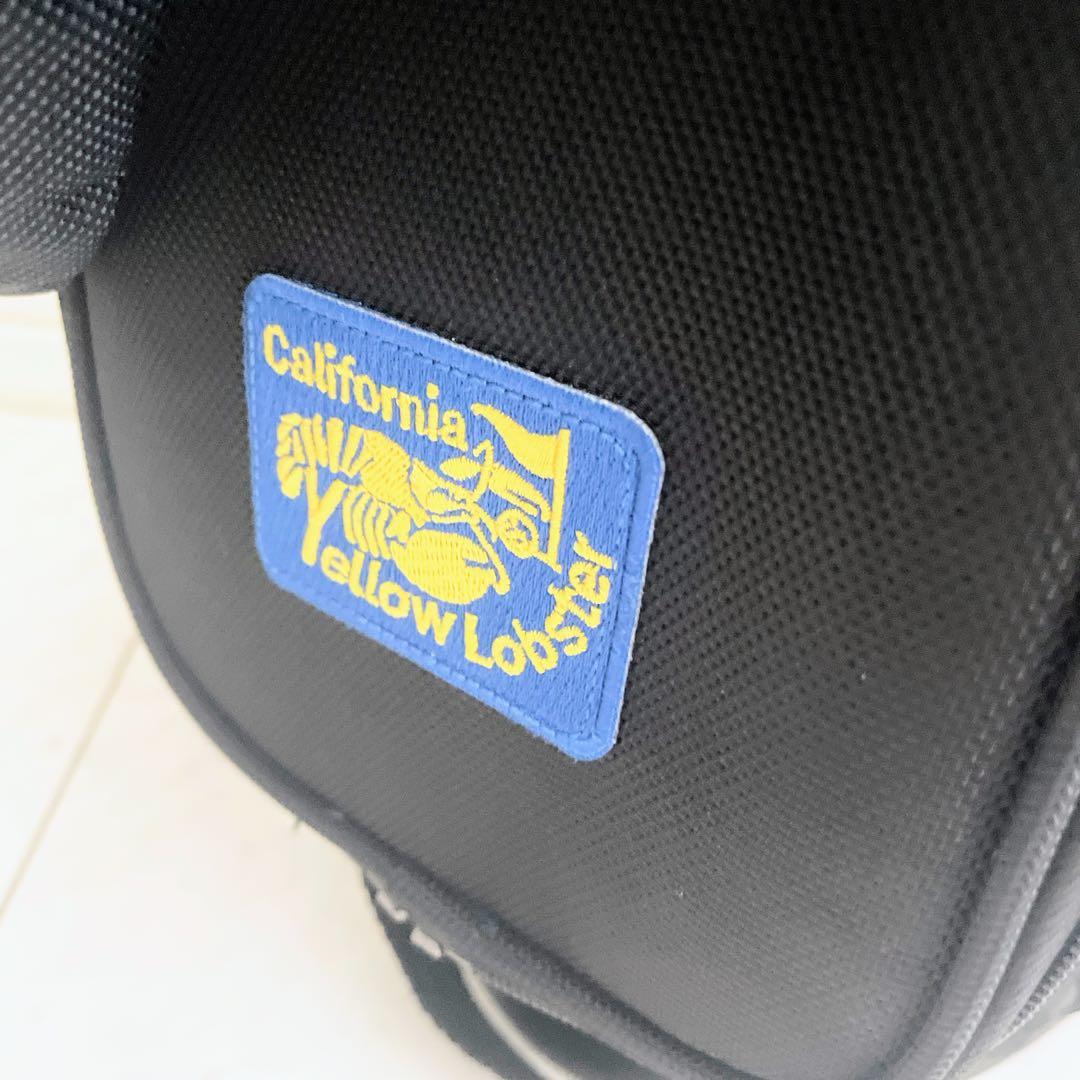 数量限定　完売品　ほぼ未使用　イエローロブスター　キャディバッグ　ブラック