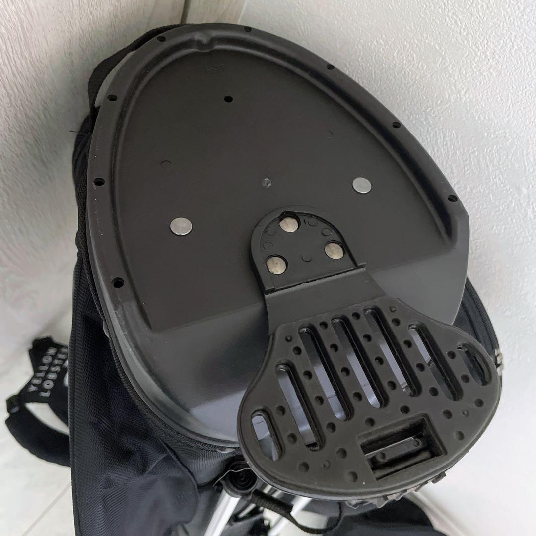 数量限定　完売品　ほぼ未使用　イエローロブスター　キャディバッグ　ブラック