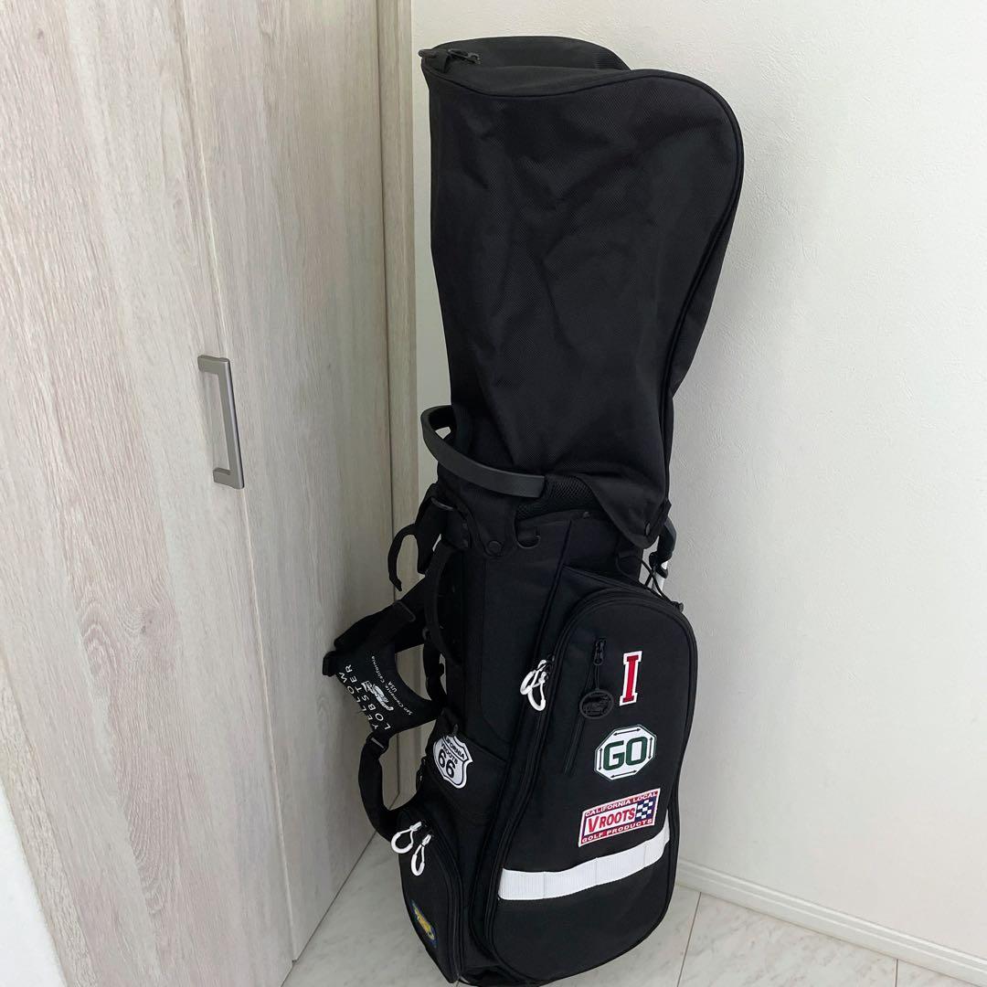 数量限定　完売品　ほぼ未使用　イエローロブスター　キャディバッグ　ブラック