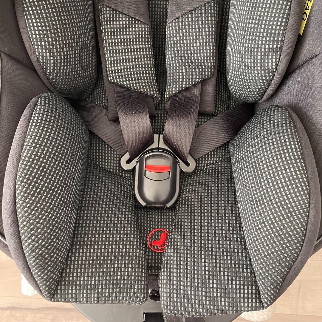 【超美品♡】チャイルドシート　マムズキャリー　ターンレジェfix グレー⭐︎