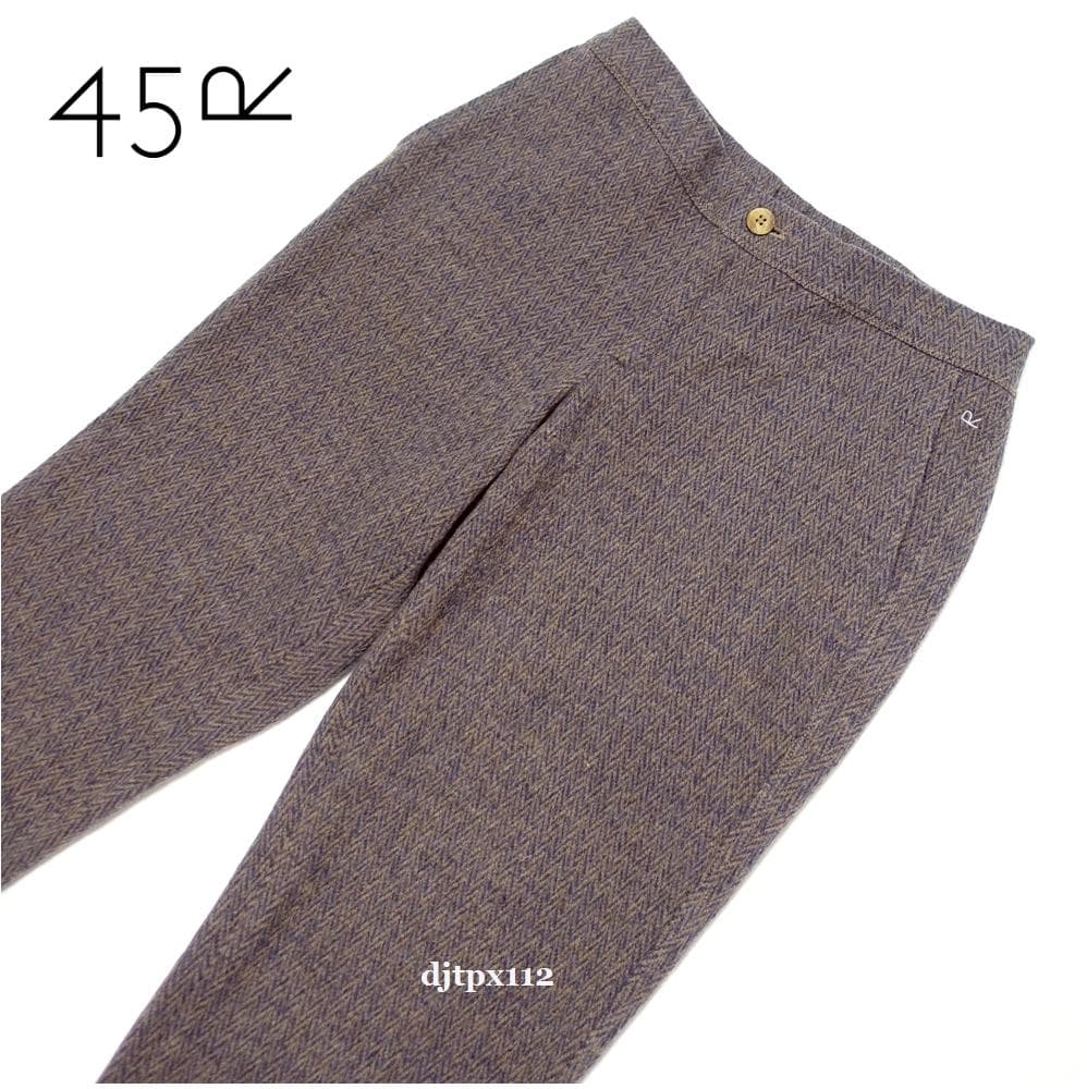 おるぴょん45R*新品同様*ジャージフラノのイージースリムパンツ*サイズ2