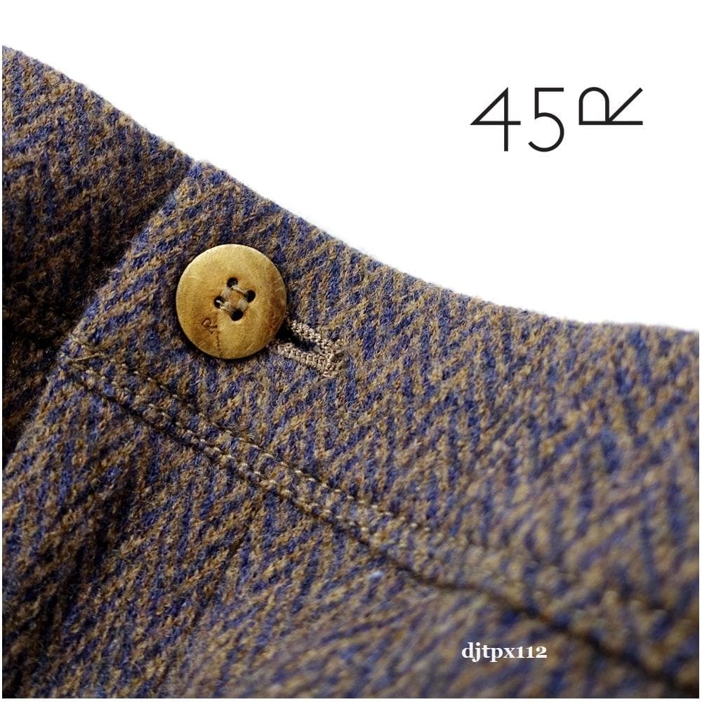 おるぴょん45R*新品同様*ジャージフラノのイージースリムパンツ*サイズ2