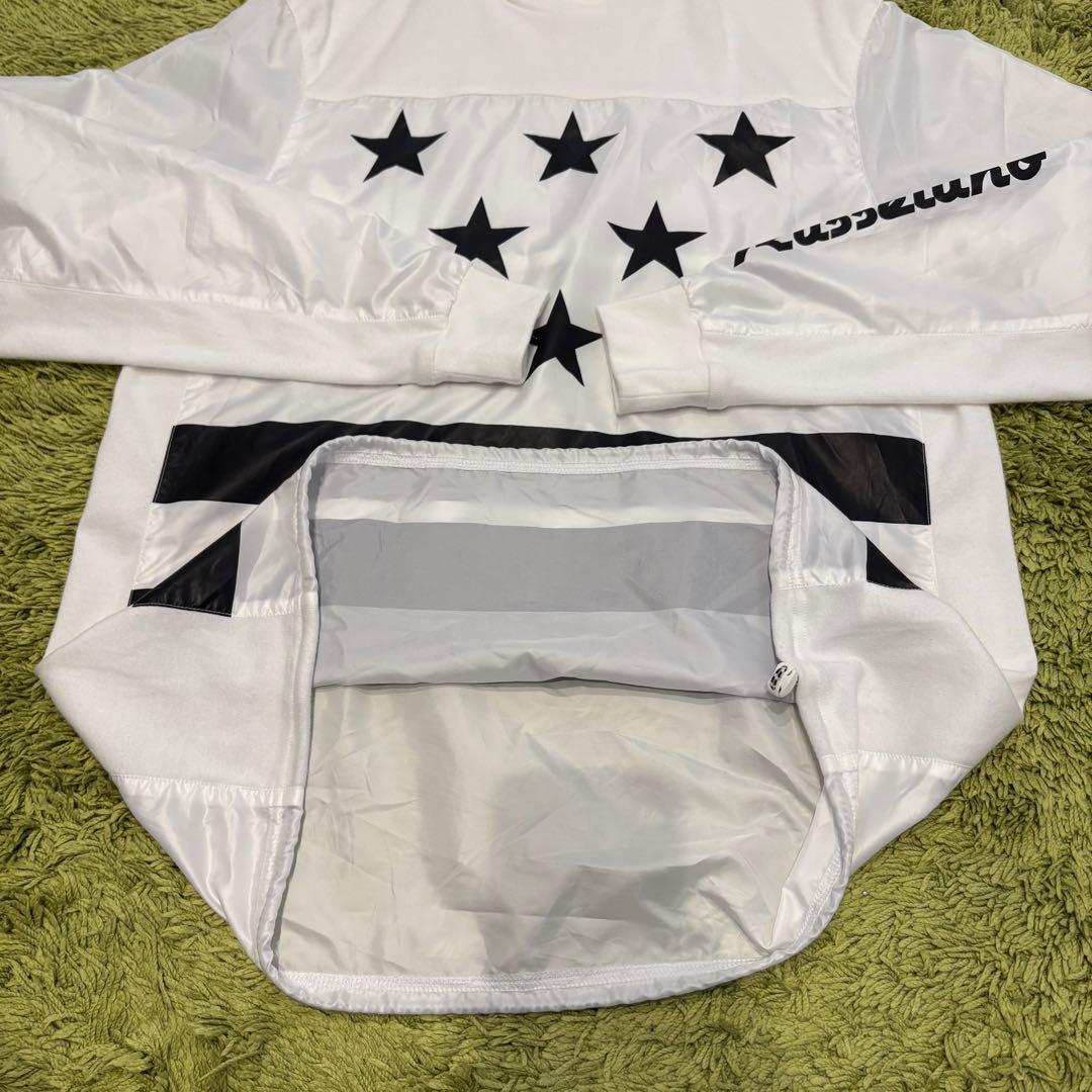 RUSSELUNO ラッセルノ 長袖モックネック ナイロン切替 長袖Tシャツ 5