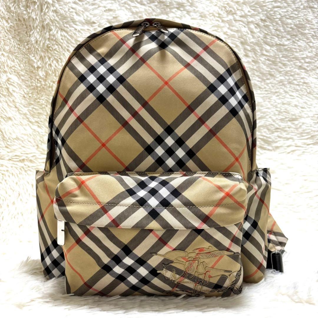 【新品同様・現行品】BURBERRY チェックプリントスモール　バックパック