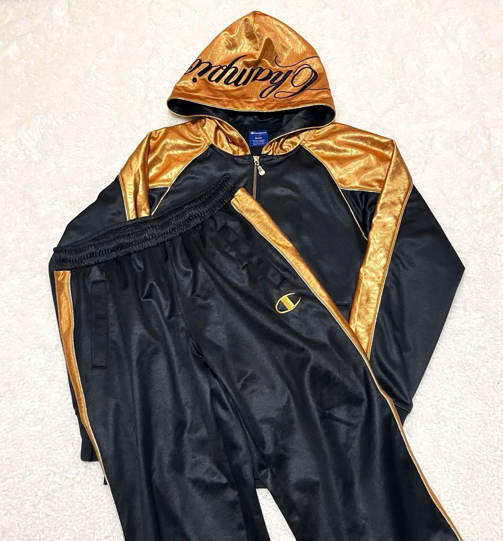 チャンピオン 魔裟斗 モデル ジャージ セットアップ 上下 ブラック