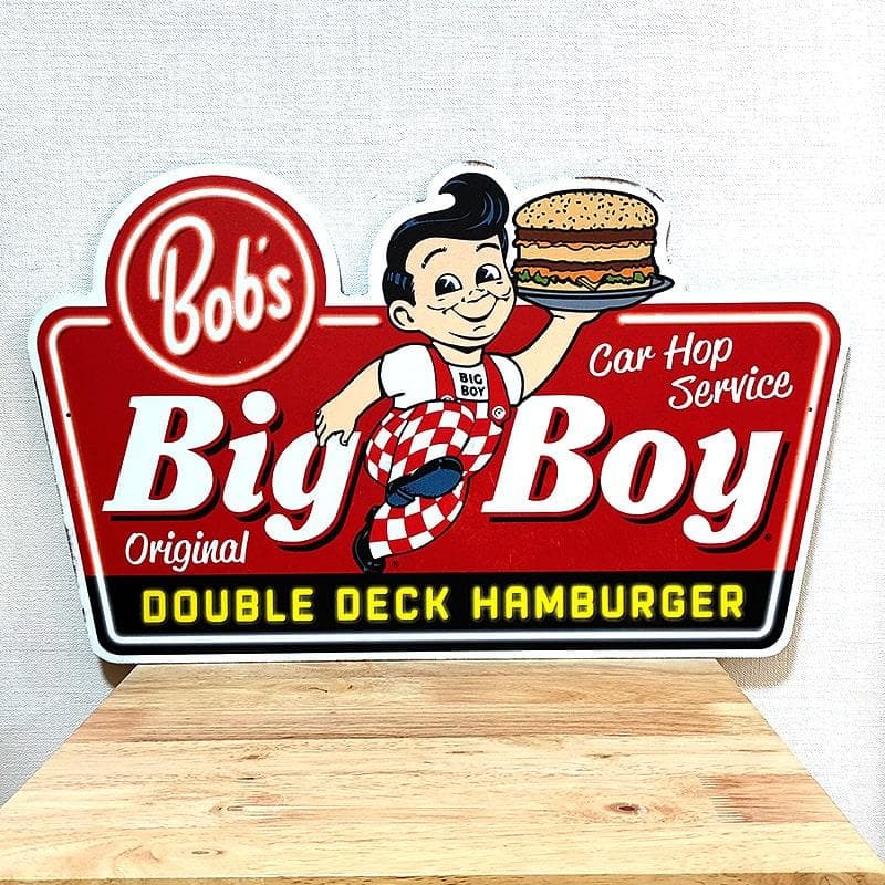 ブリキ看板 Big Boy プレート ハンバーガー ビッグボーイ 正規品 お店