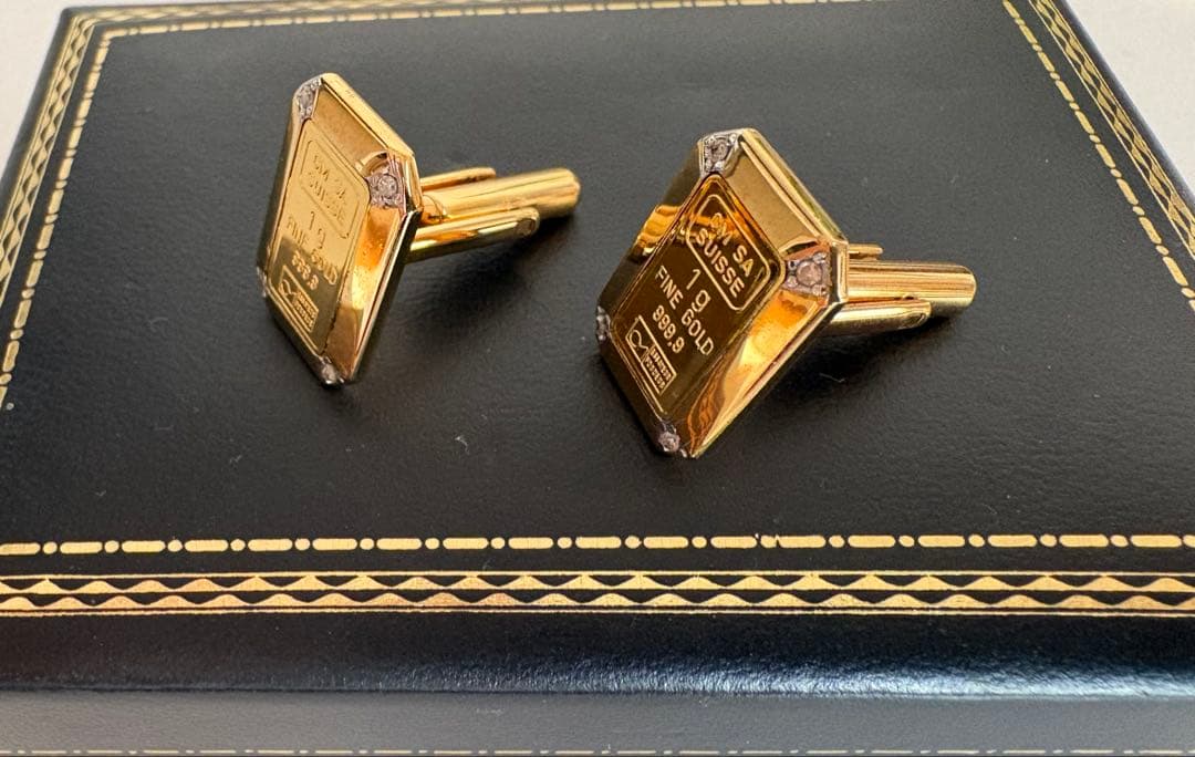 ヴィンテージカフス 金 1g × 2 FINE GOLD 999.9