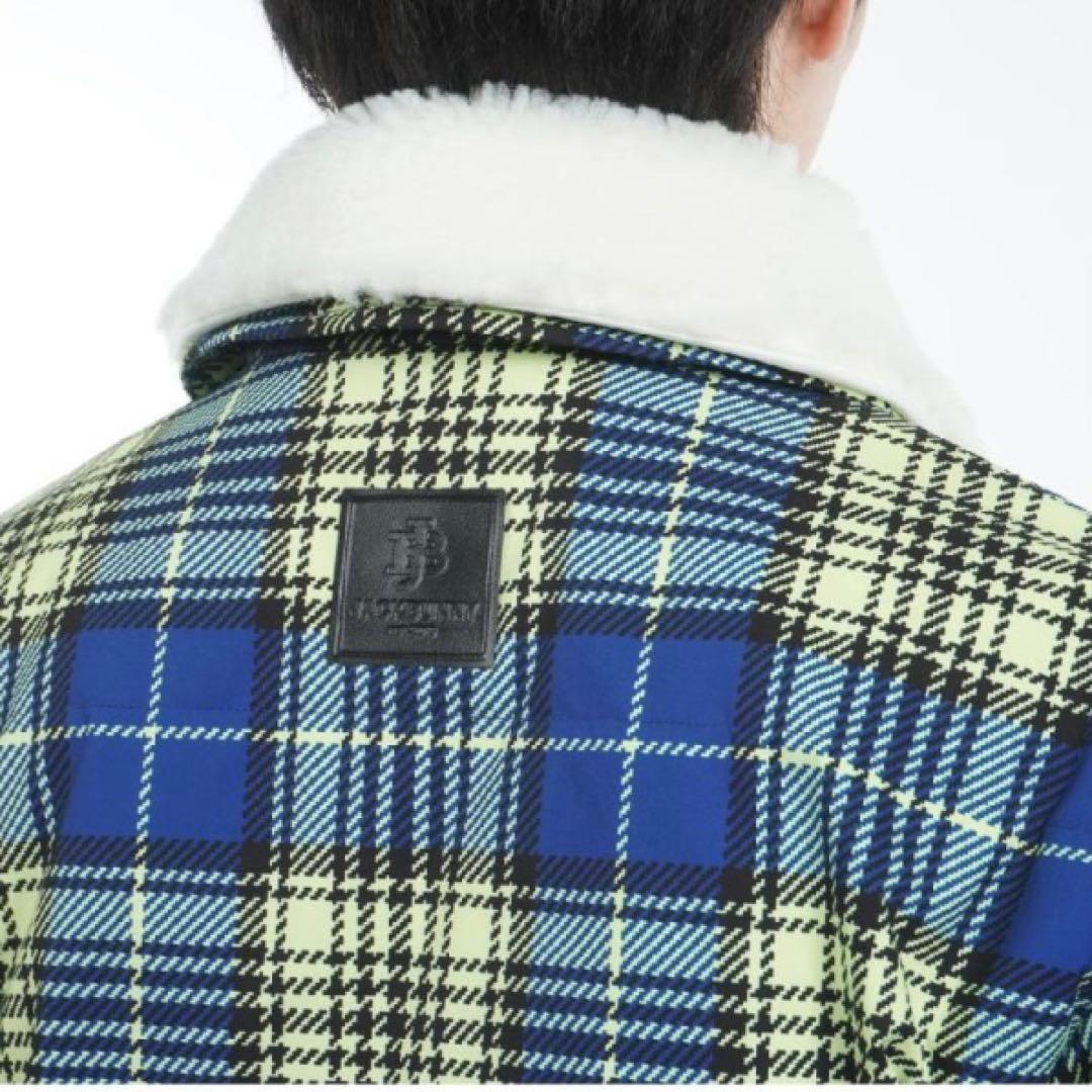 新品 ジャックバニー 2WAYストレッチタフタ ボア襟ブルゾン(6)LL/黄