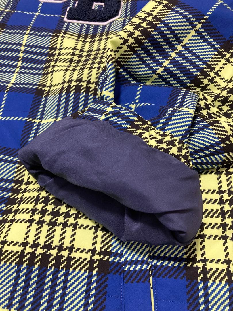 新品 ジャックバニー 2WAYストレッチタフタ ボア襟ブルゾン(6)LL/黄