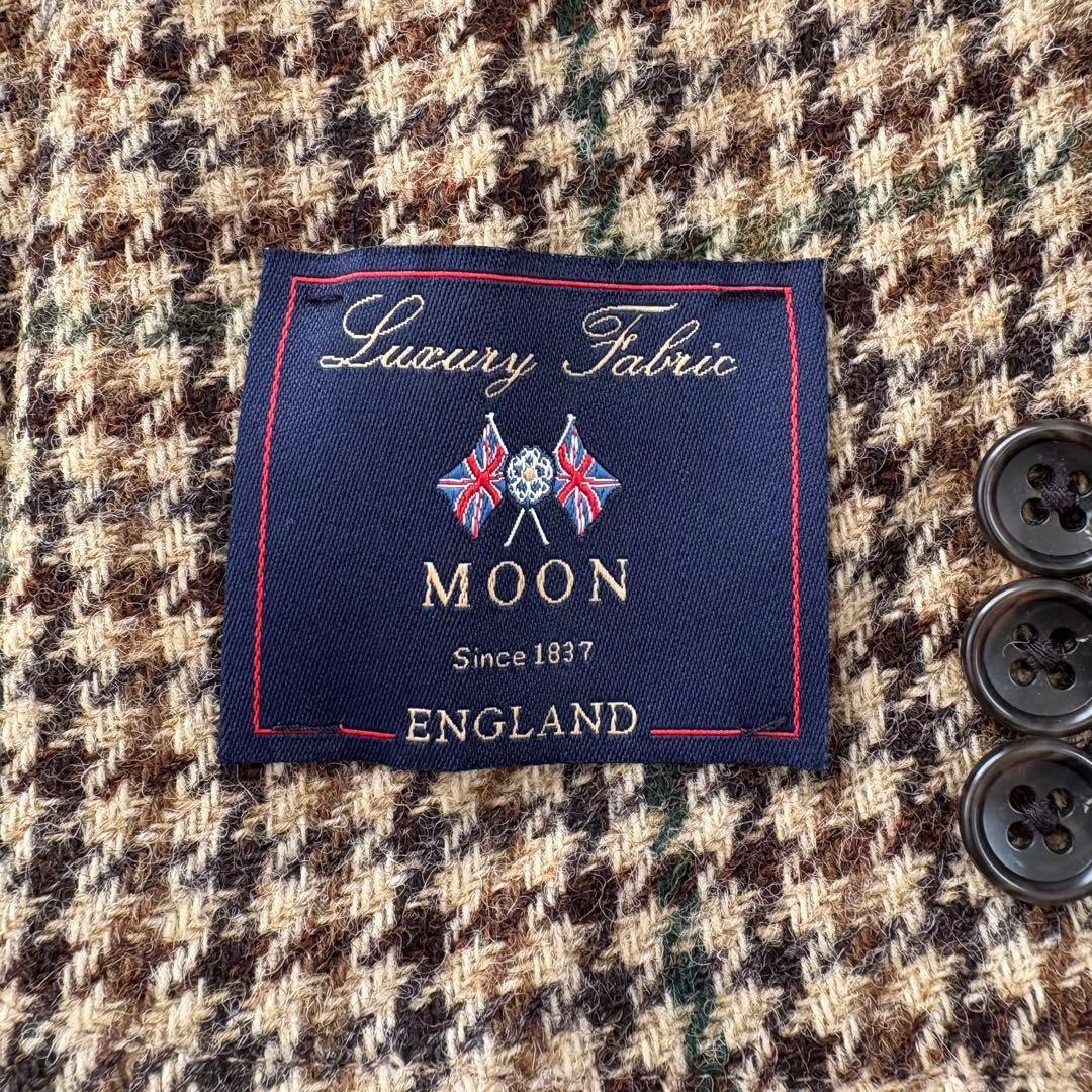 新品BEAMS HEART MOON社生地 ガンクラブチェックツイードジャケット