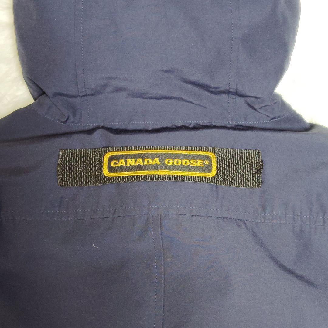 美品 カナダグース シャトー ダウンジャケット 刺繍 S ネイビー 3426M