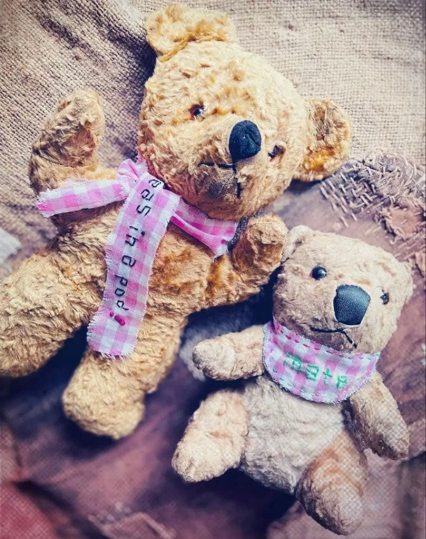 *:・ イギリス　ヴィンテージ ベア　セット　アンティークベア　 *:・