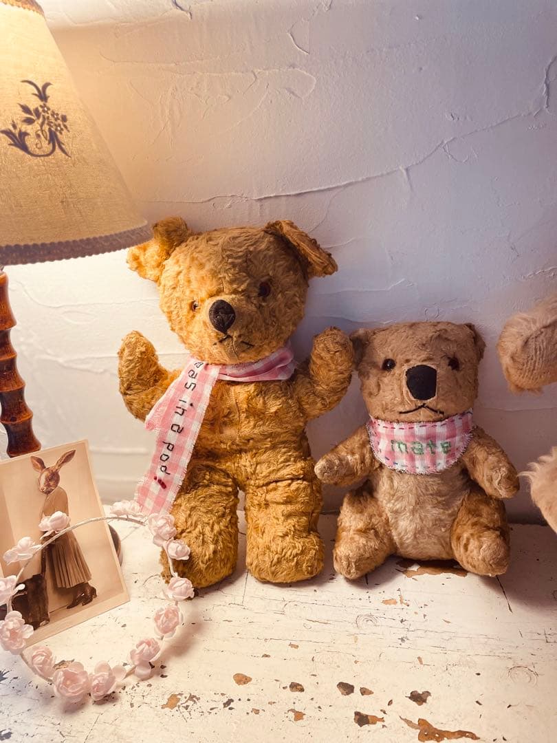 *:・ イギリス　ヴィンテージ ベア　セット　アンティークベア　 *:・