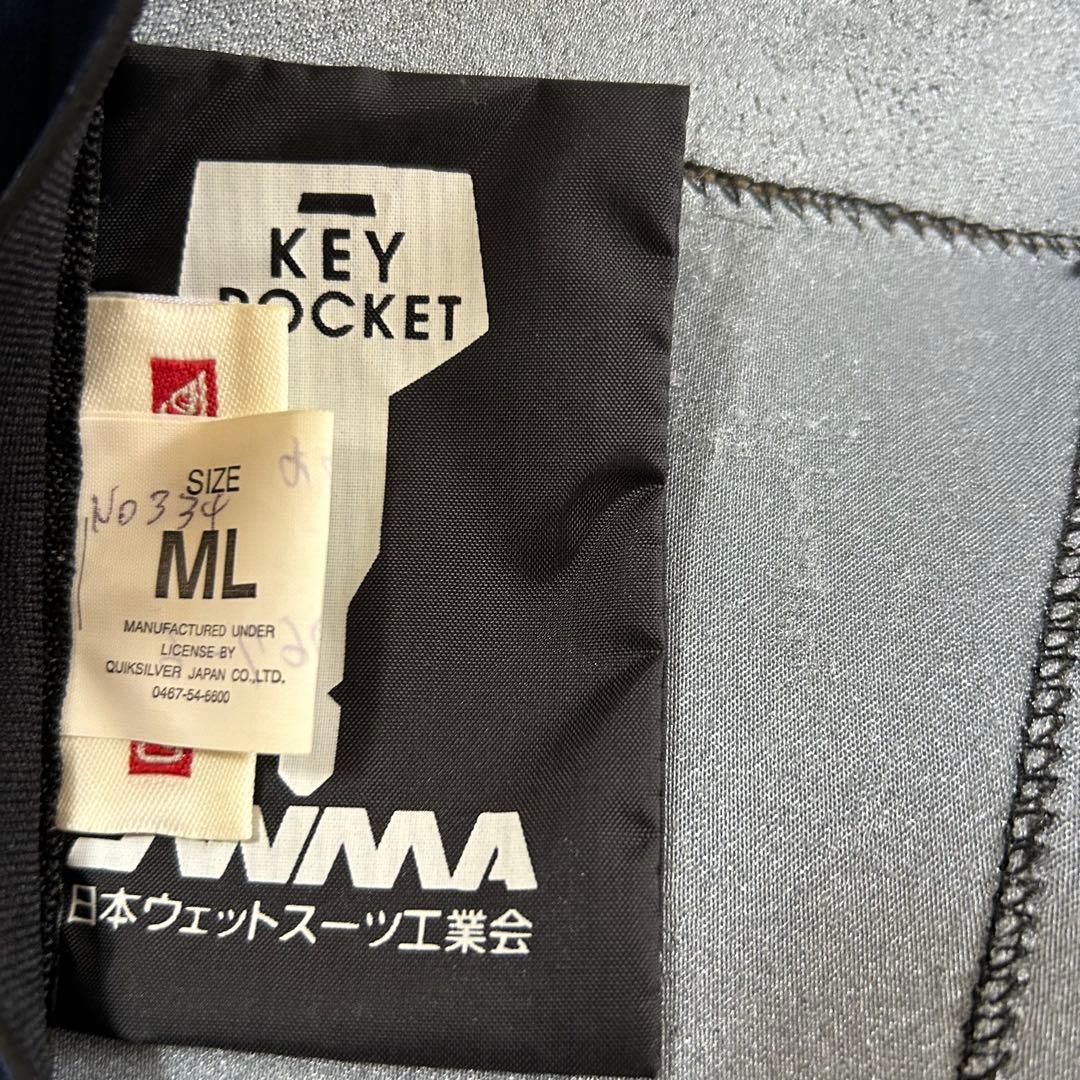 クイックシルバー　メンズウエットスーツ　ジャーフル　バックジップ　ML