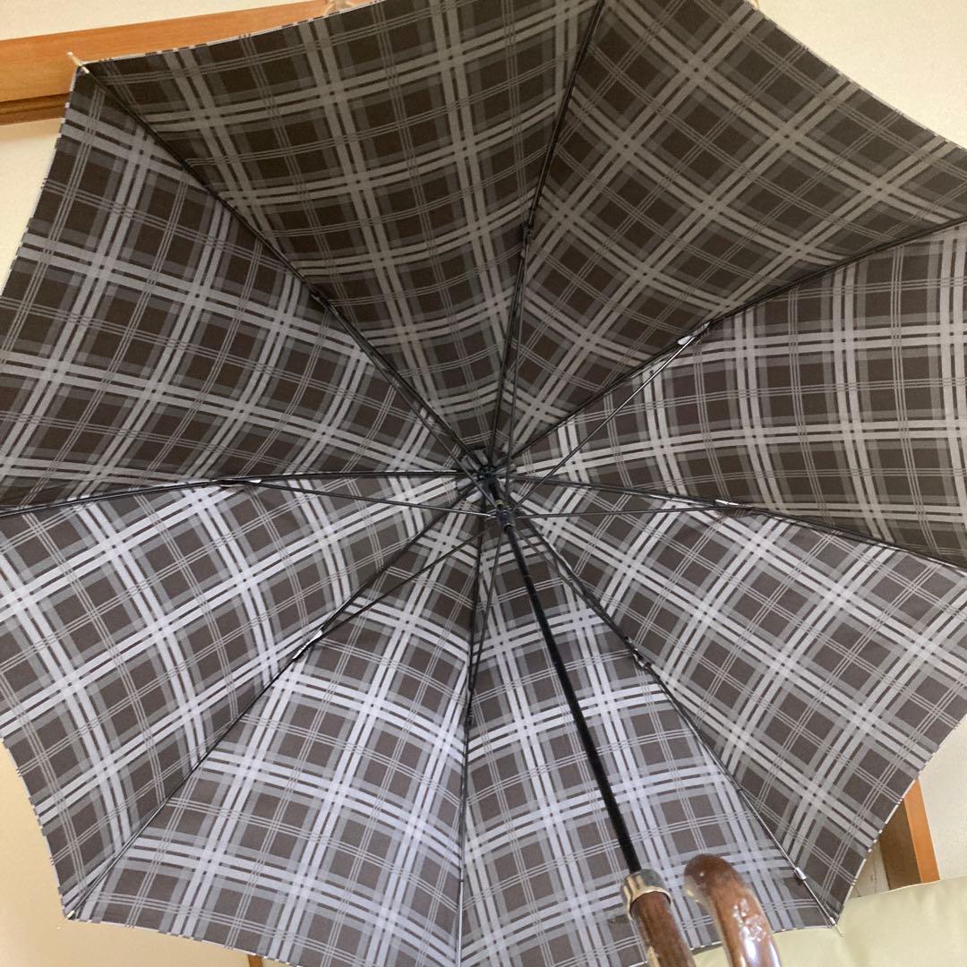 ✨新品未使用✨《マッキントッシュ　ロンドン》傘袋付長傘✨ブラウン系✨