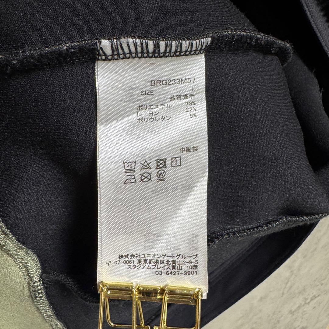 BRIEFING フリースジャケット ダブルジップ ロゴ ゴルフ L オリーブ