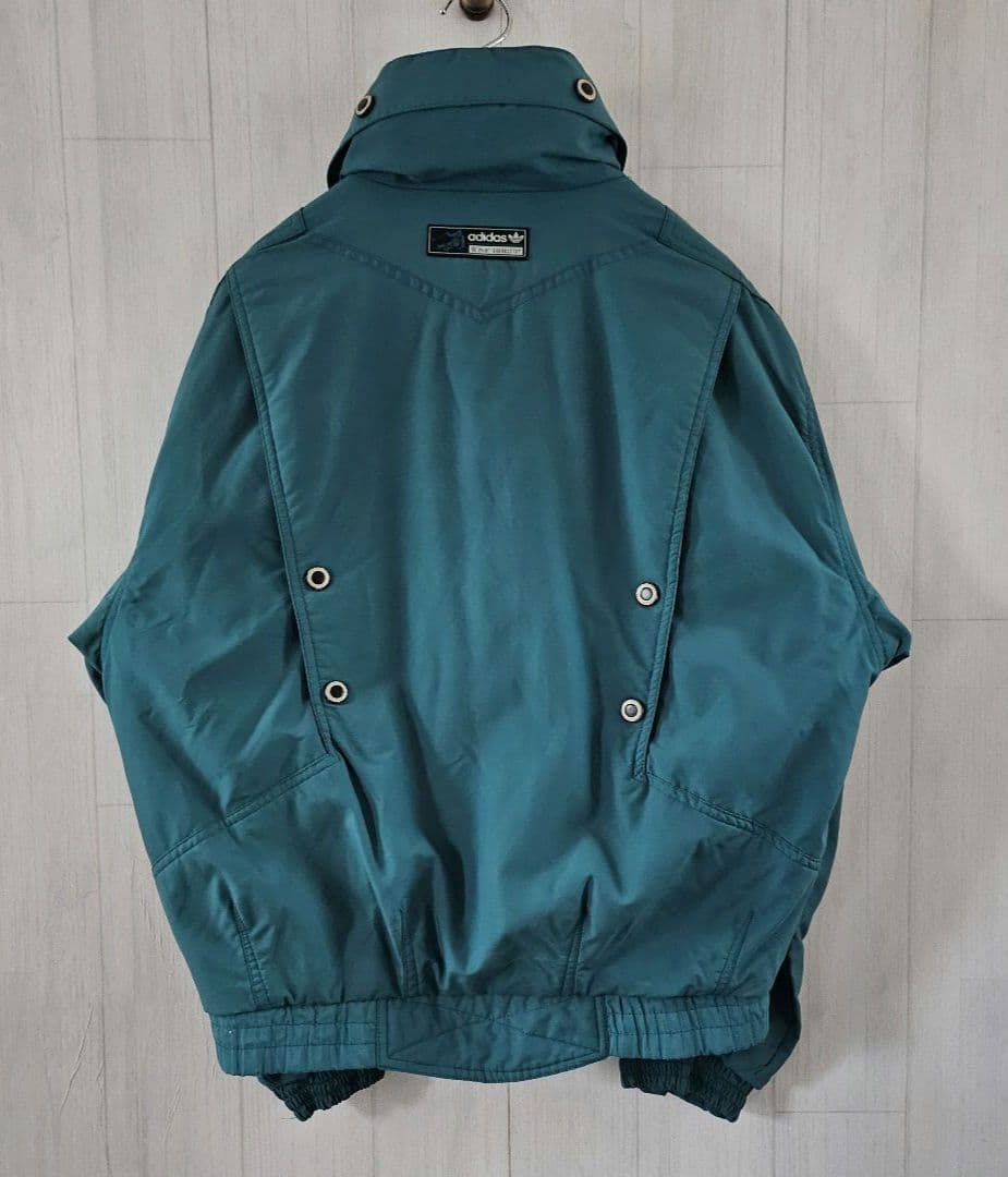 【超希少】アディダス スキーウェア ジャケット ヴィンテージ グリーン L