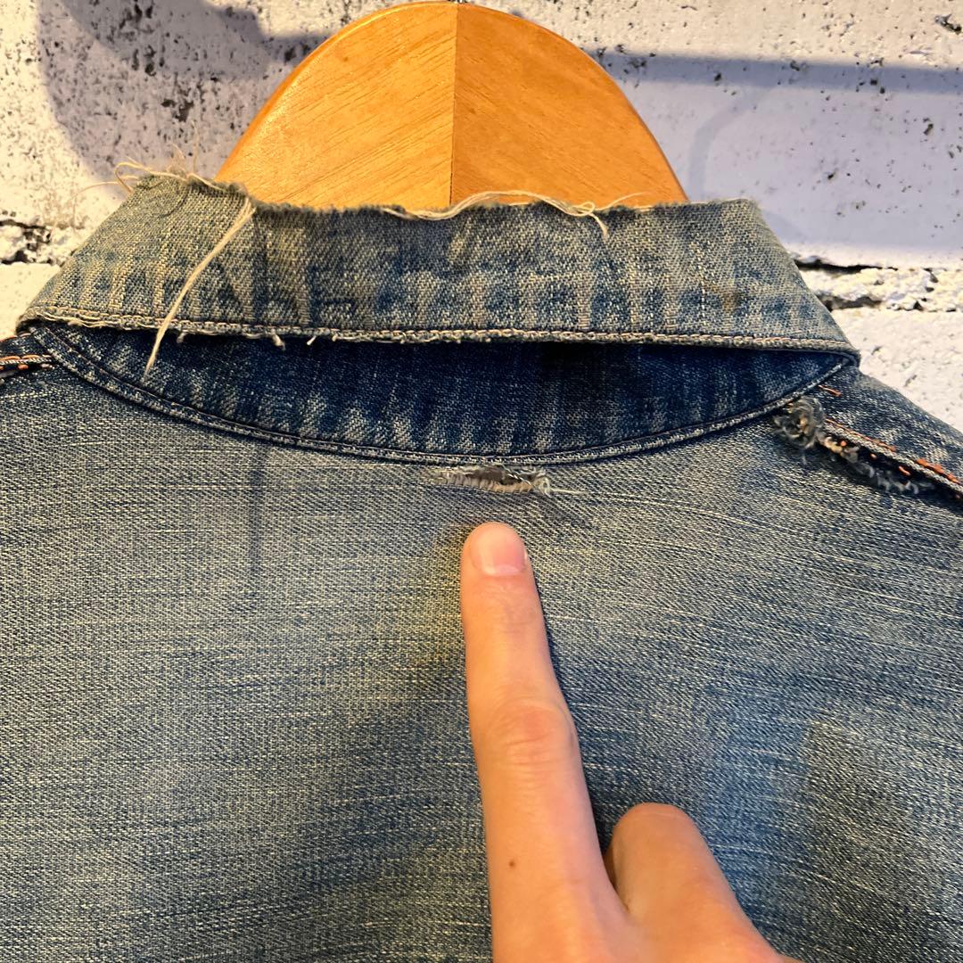 50's ショップブランド デニムジャケット1st型1ポケット