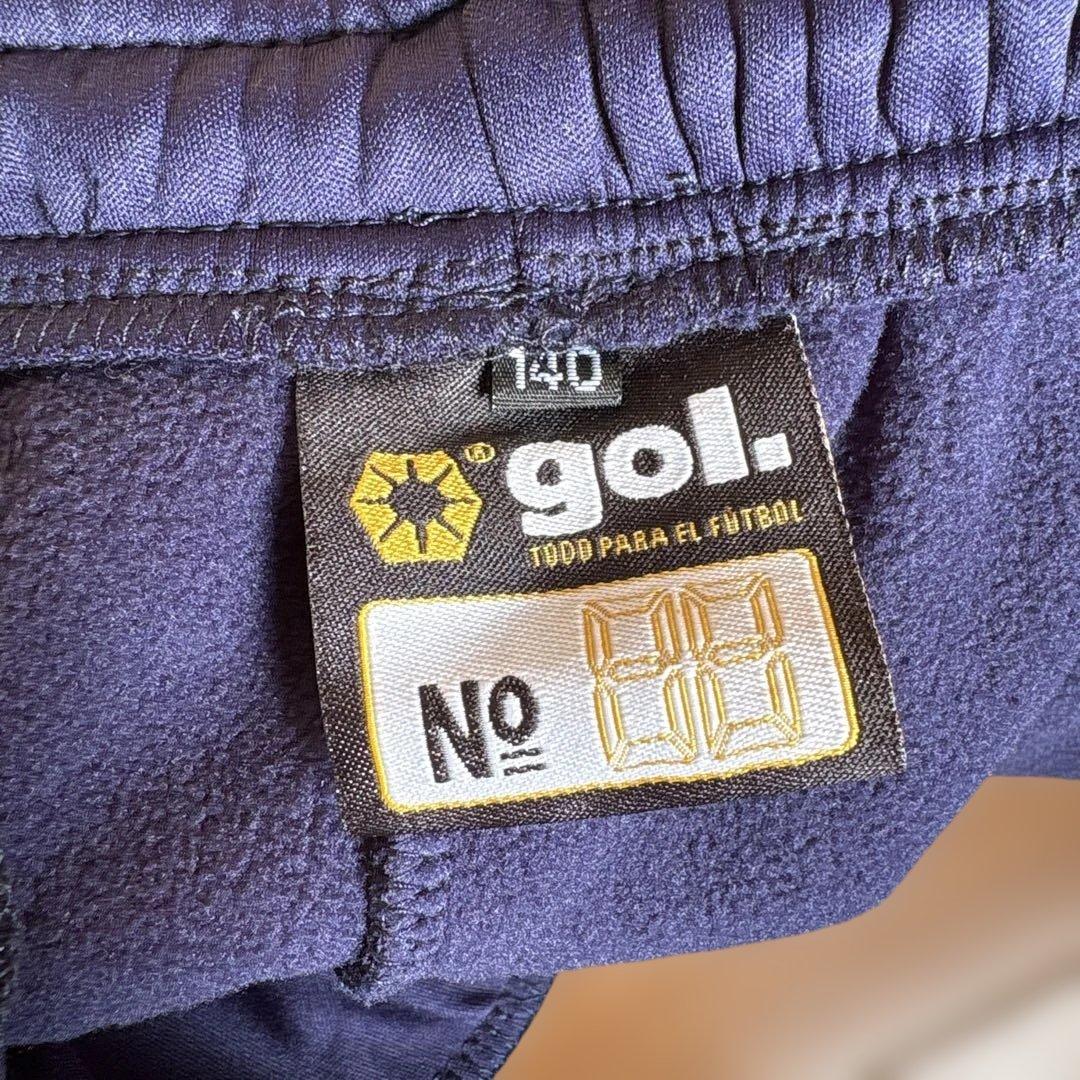 gol. 新品未使用 140 パディングハーフコート 上下セット 裏起毛