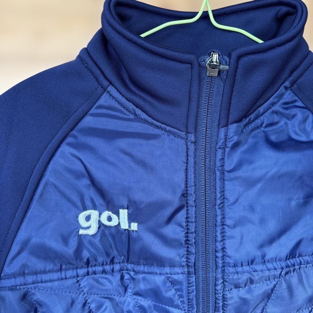 gol. 新品未使用 140 パディングハーフコート 上下セット 裏起毛