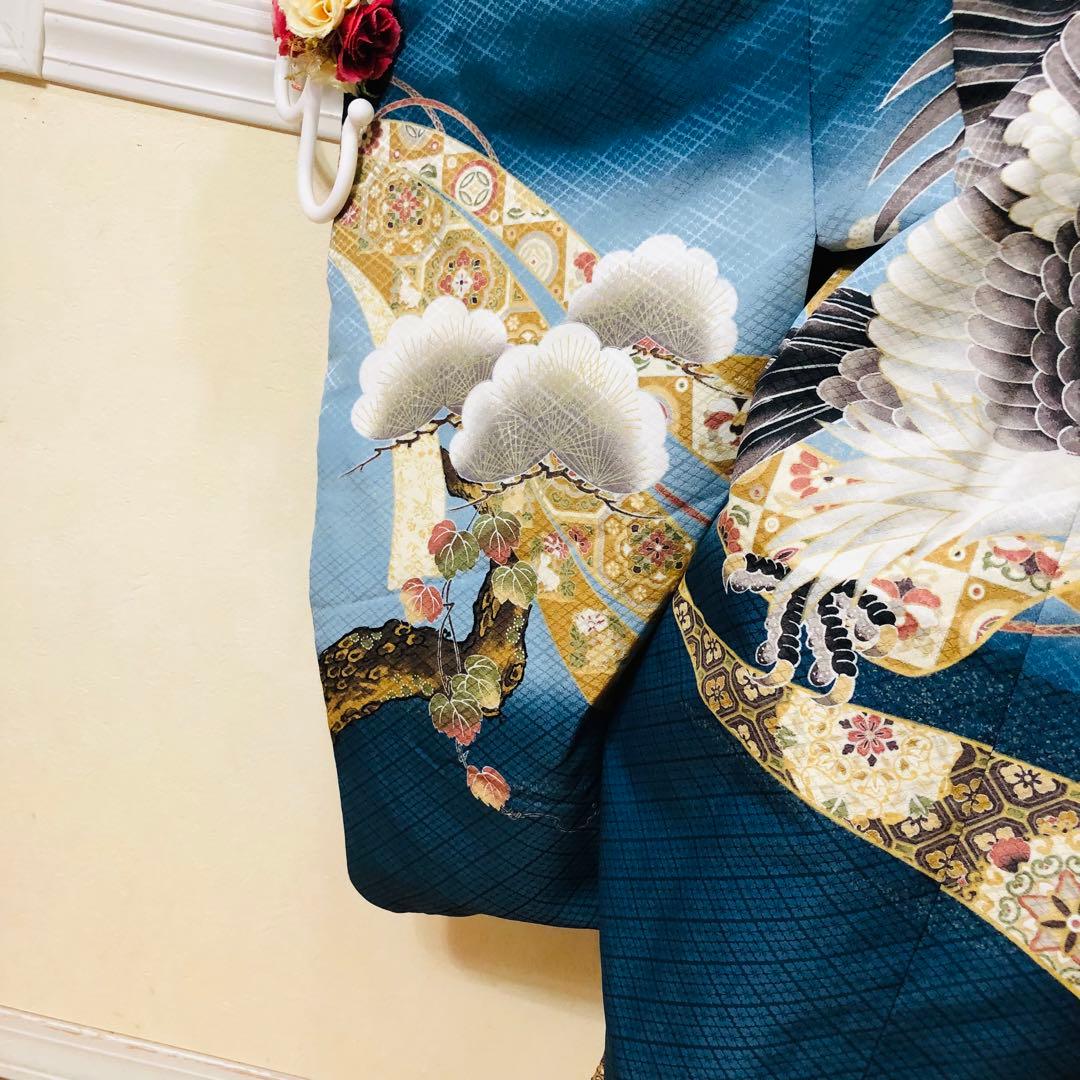 七五三五歳フルセット‼️Blue暈し⭐︎鷹凛々しい⭐︎