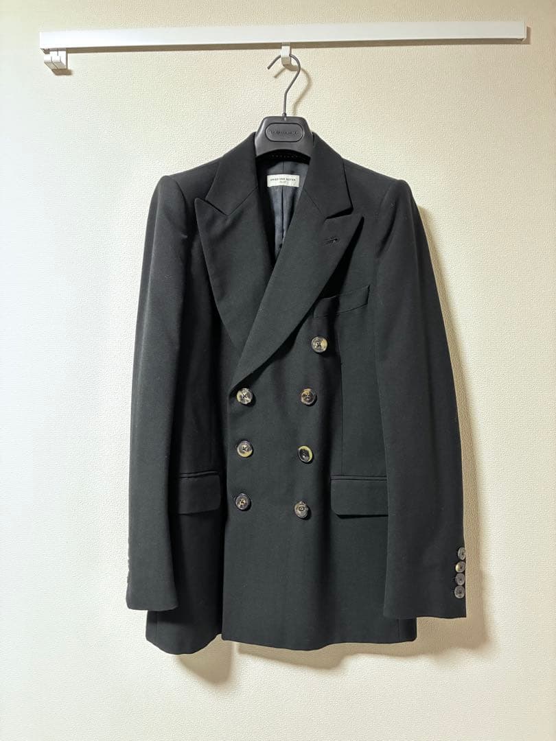 DRIES VAN NOTEN 11AW ブラック ダブルブレストジャケット