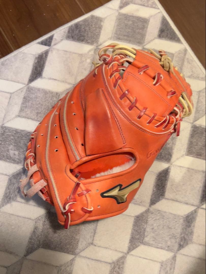 Mizuno グローバルエリート 軟式グローブ ファーストミット 赤茶