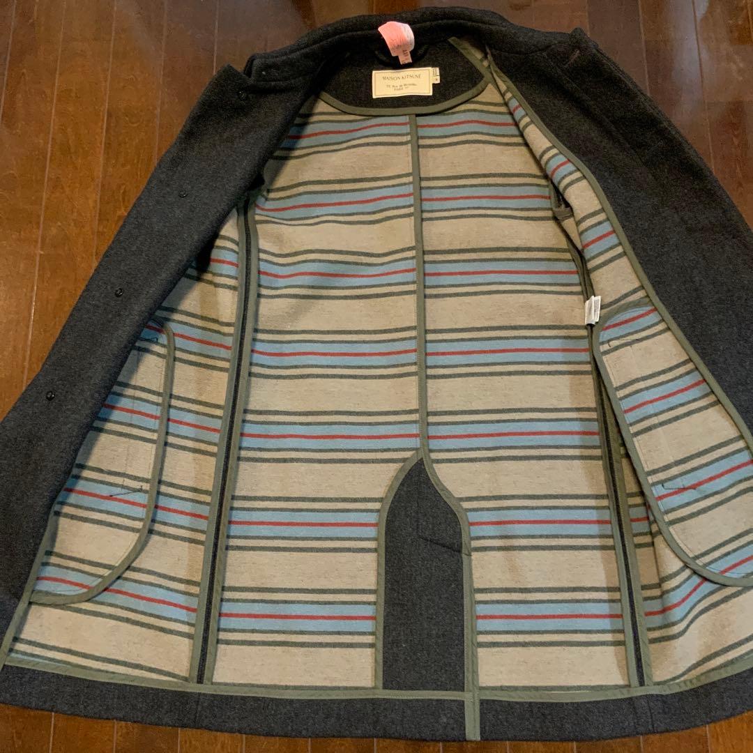 MAISON KITSUNÉ チェスターコート Mサイズ ダークグレー