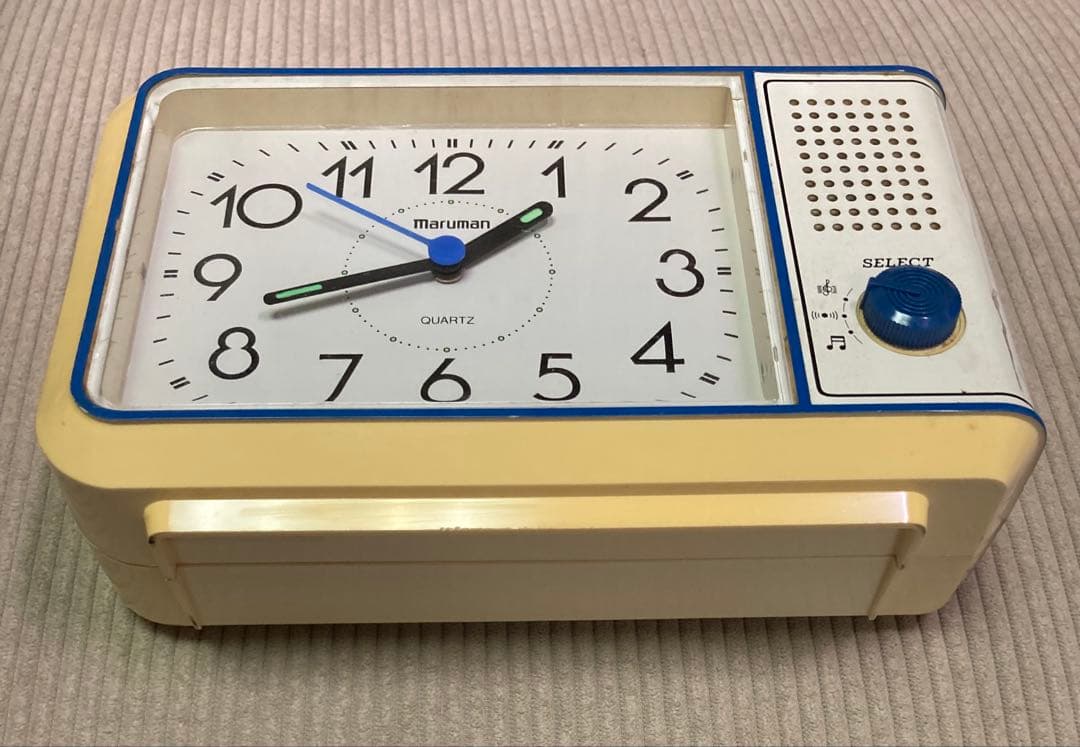 maruman 目覚まし時計 マルマン 置時計 昭和レトロ ヴィンテージ 稼働
