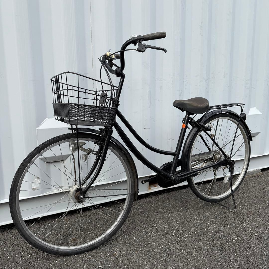 【都内/千葉市引取】ママチャリ 26インチ自転車 カゴ/鍵/オートライト付