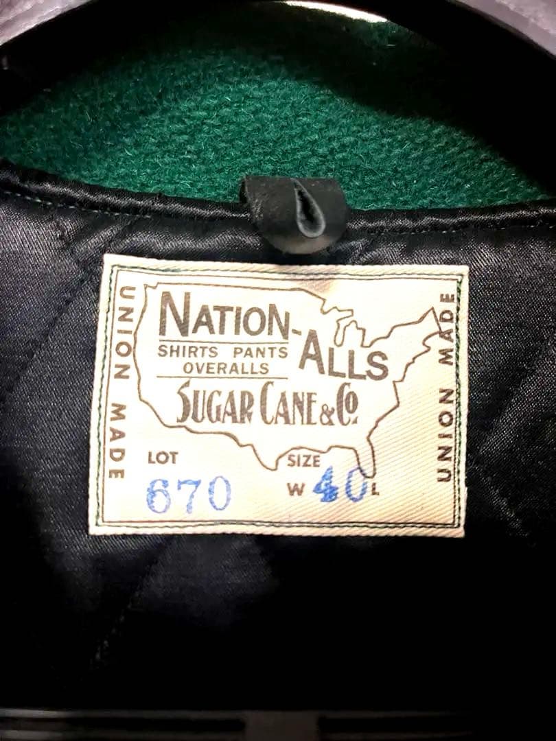 t*3様 Sugar Cane シュガーケーンWool Jacketスタジャンバ