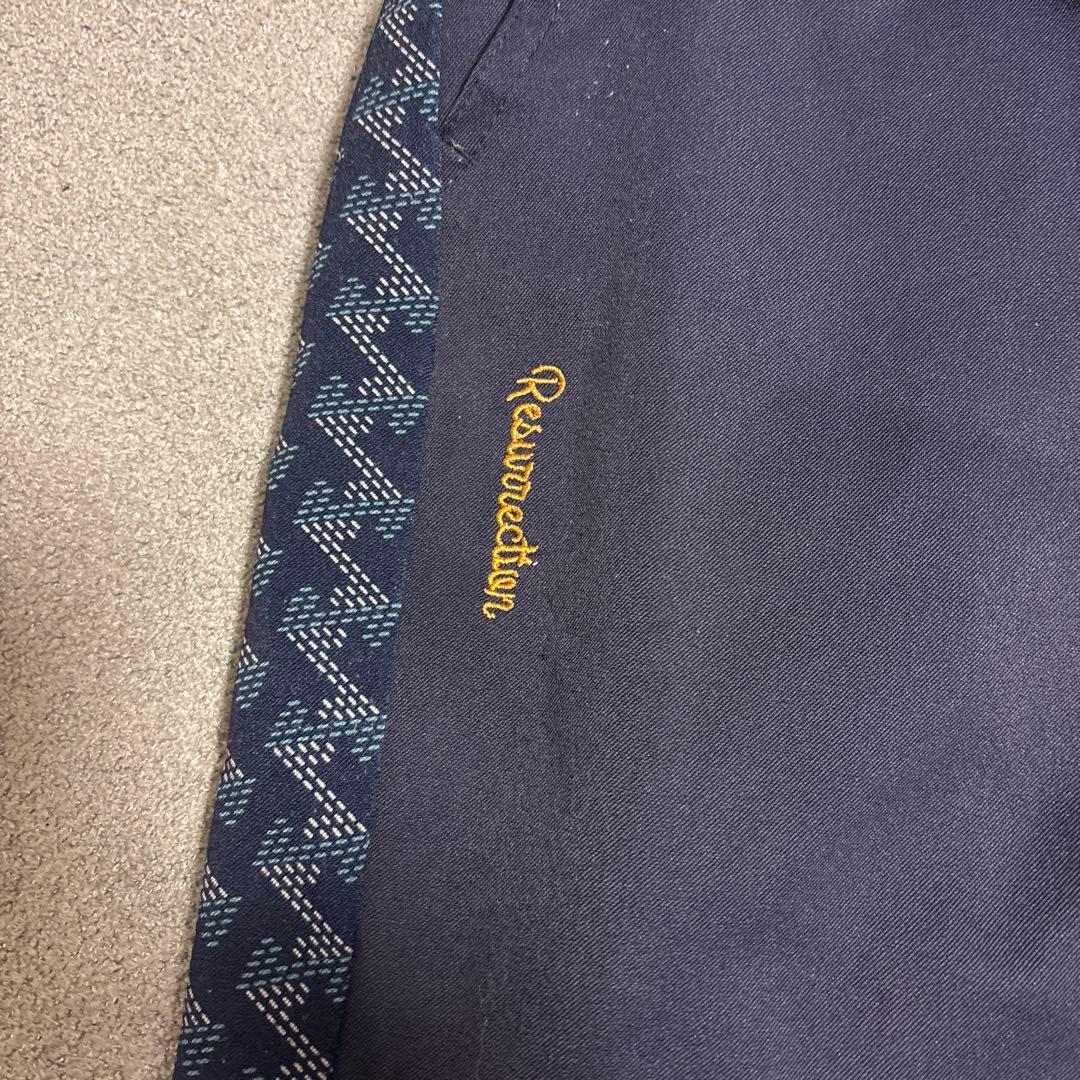 Resurrection ブラック ゴルフパンツ　レザレグション