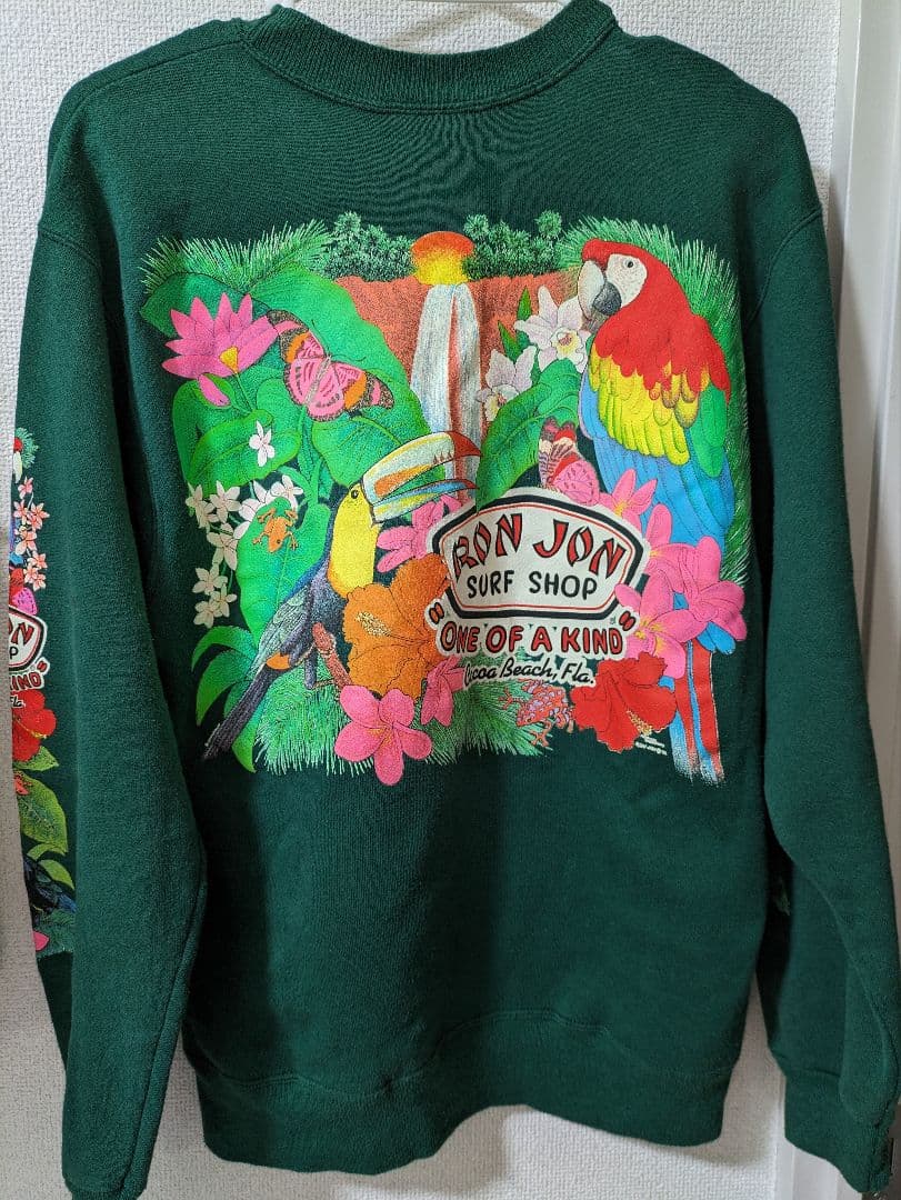 RON JON 花柄刺繍 90s ヴィンテージ スウェットトレーナー