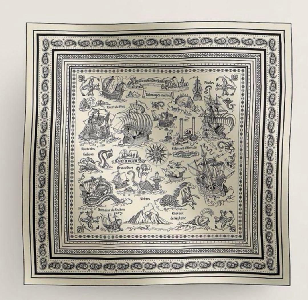 HERMES エルメス カシシル カレジェアン 《船乗りのタトゥー・バンダナ》