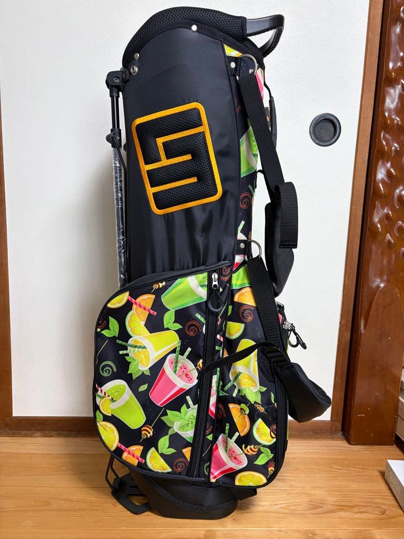 新品未使用Loudmouth/ラウドマウス/カラフル飲み物プリント ゴルフバッグ