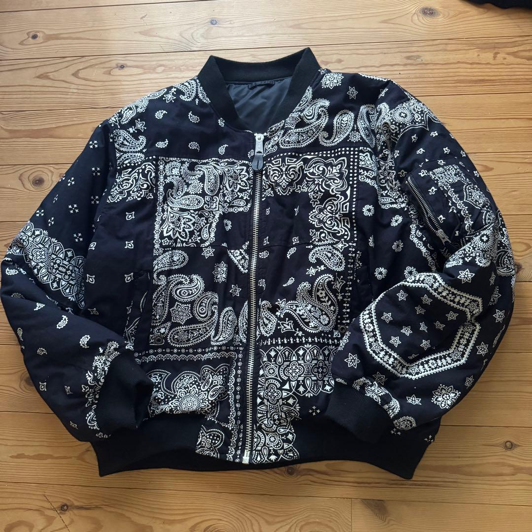 MIYAGI HIDETAKA バンダナ MA-1リバーシブルボンバージャケット - メルカリ