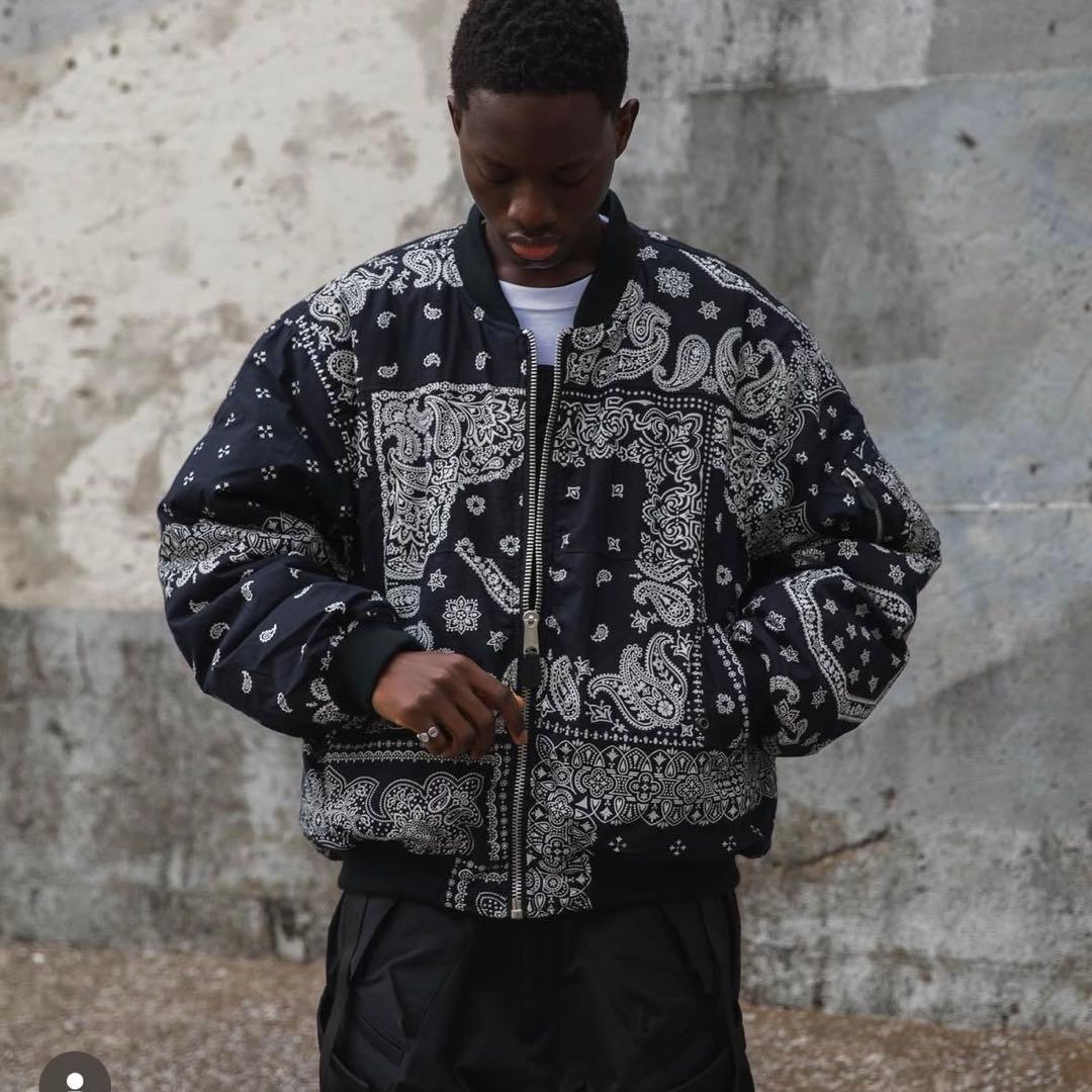 MIYAGI HIDETAKA バンダナ MA-1リバーシブルボンバージャケット - メルカリ