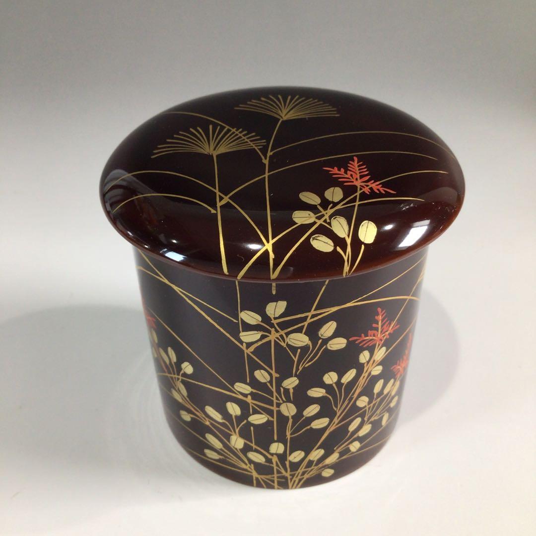 Ｐ７８０　棗　4点揃　『蒔絵師　中村湖彩作』『四季棗』　共箱　茶道具