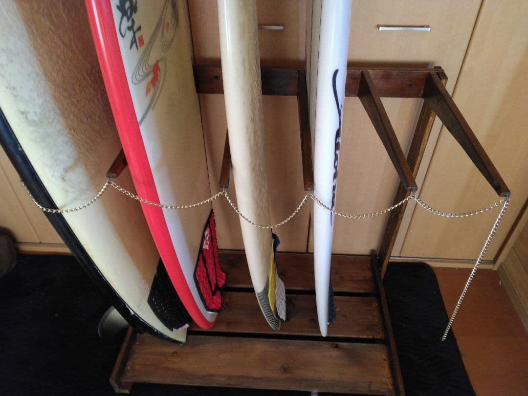 no59ヴィンテージ風　サ－フボードラック　ボードスタンド　神栖～大洗手渡し