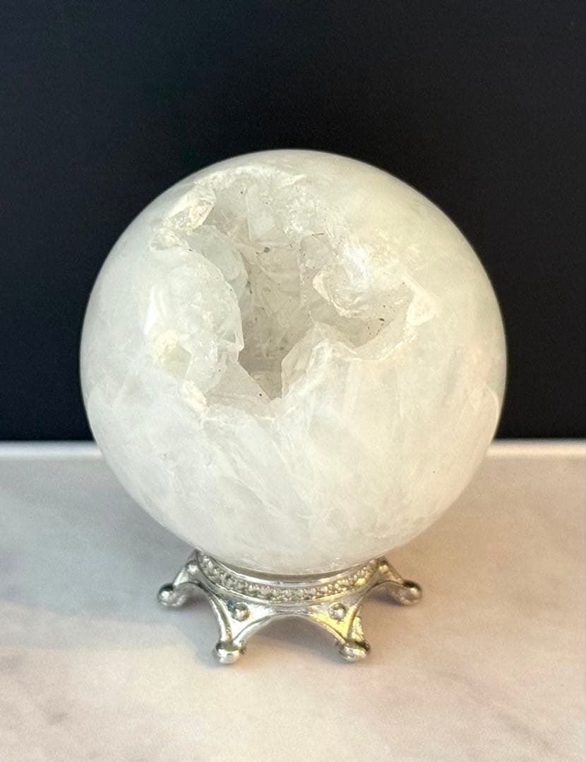 瑪瑙 笑口 スフィア ② 丸玉 ジオード 天然石 - メルカリ