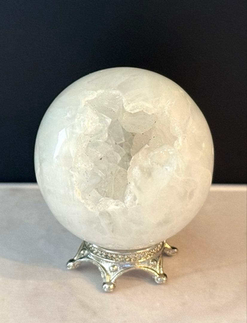 瑪瑙 笑口 スフィア ② 丸玉 ジオード 天然石 - メルカリ