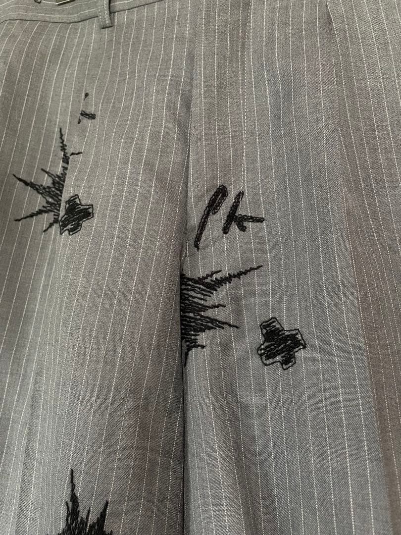 コムデギャルソン オムプリュス15ss セットアップ　鈴木ヒラク　刺繍