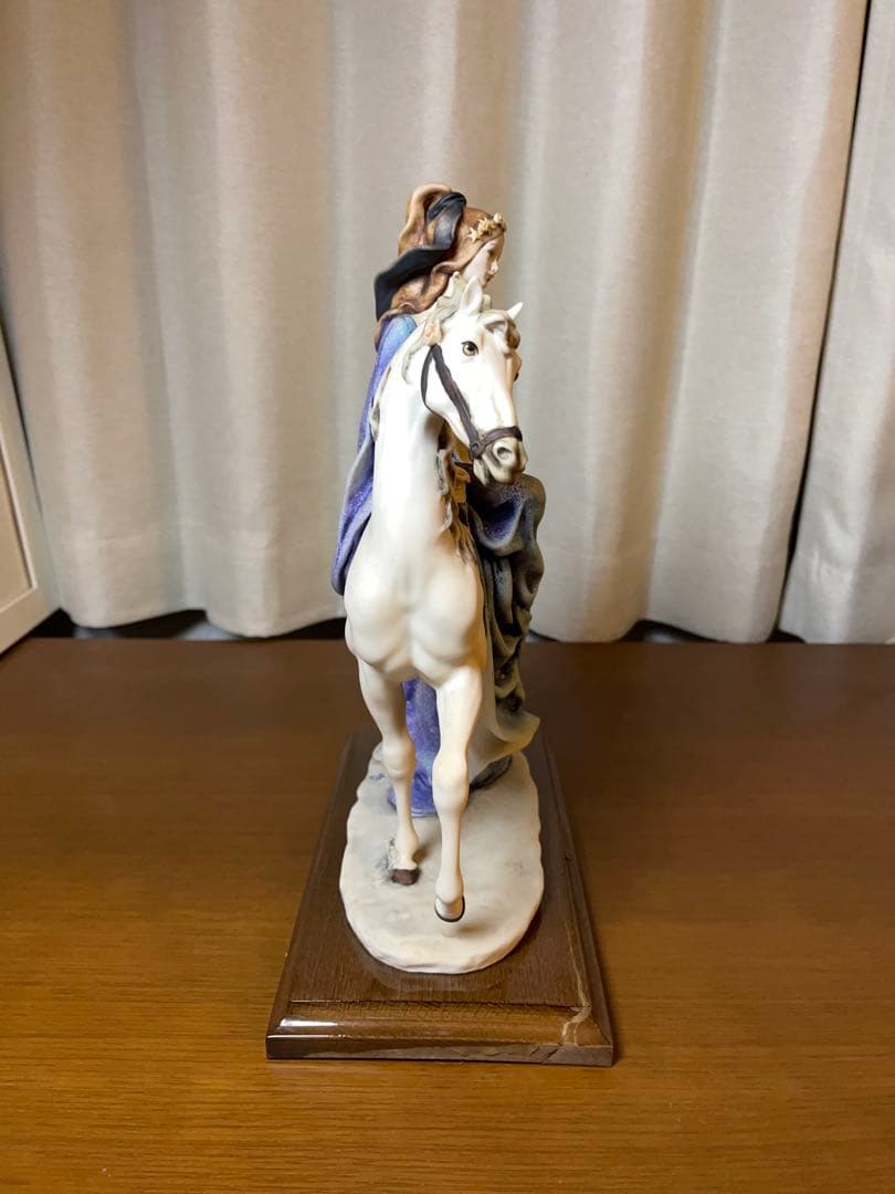 ジョゼッペ アルマーニ フローレンス社 置物 馬 女性 ▽GIUSEPPE