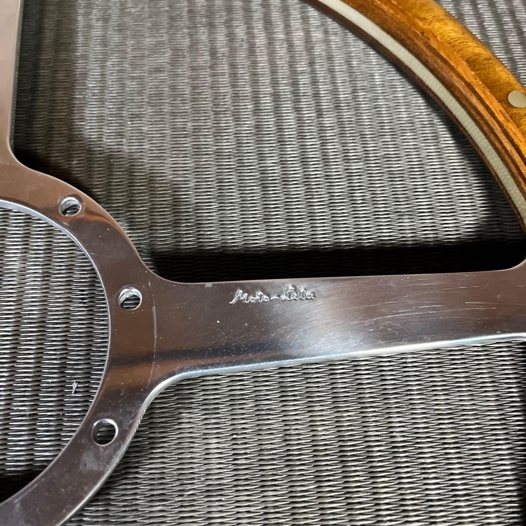 モトリタ　ウッドステアリング　4スポーク